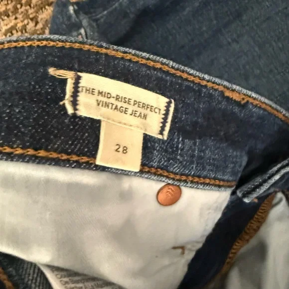 Madewell Women's Straight-Leg Denim Jeans in Medium Blue - Picture 5 of 5